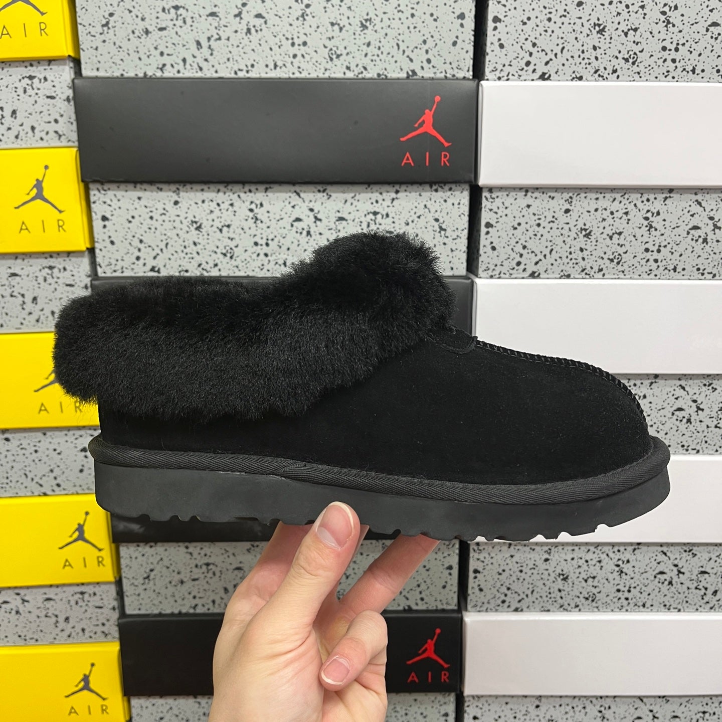 UGG Thick-Soled Low-Cut Fur Snow Boots