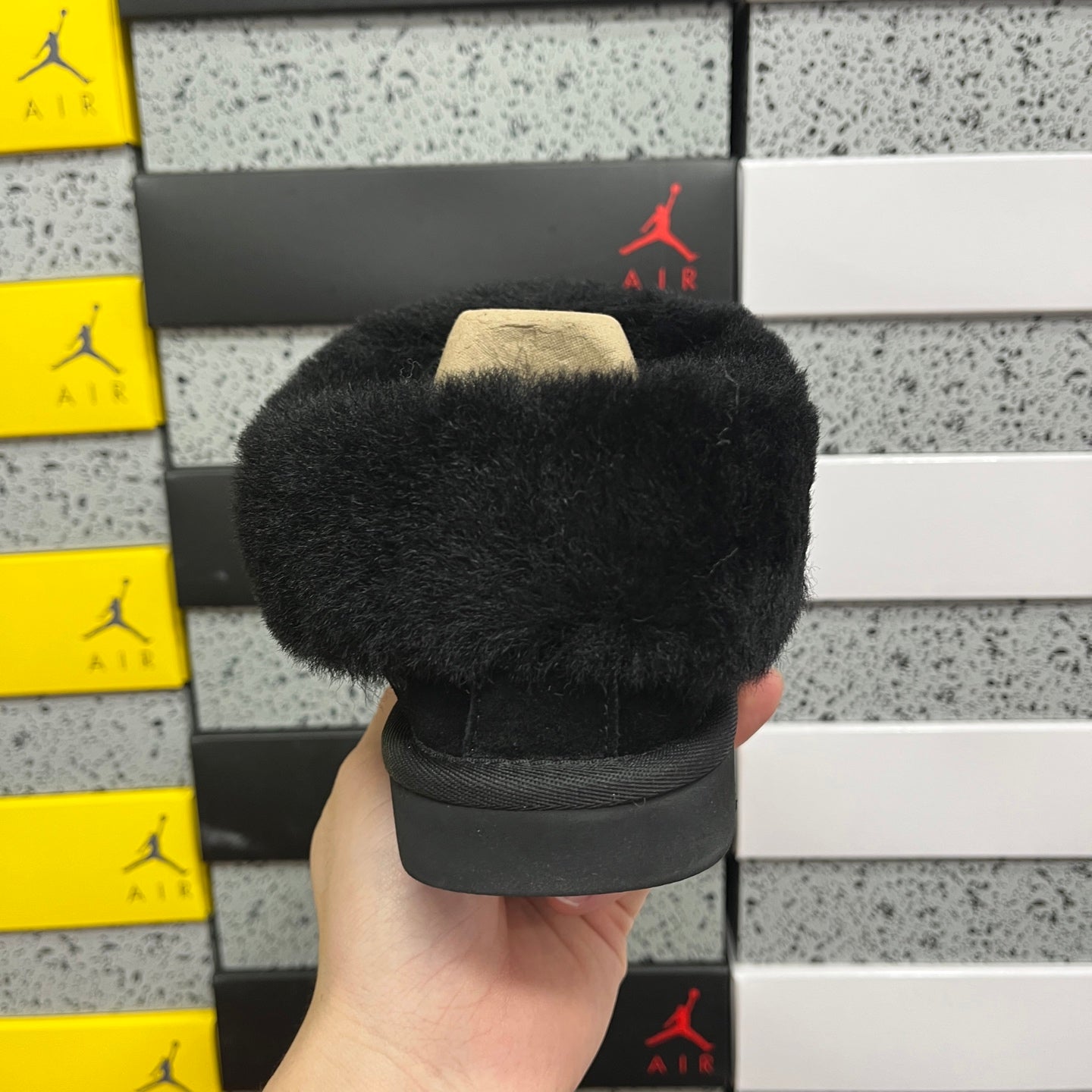 UGG Thick-Soled Low-Cut Fur Snow Boots