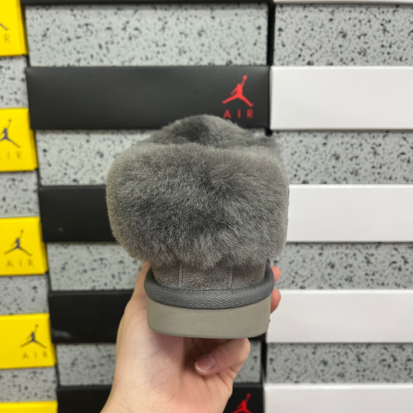 UGG Thick-Soled Low-Cut Fur Snow Boots