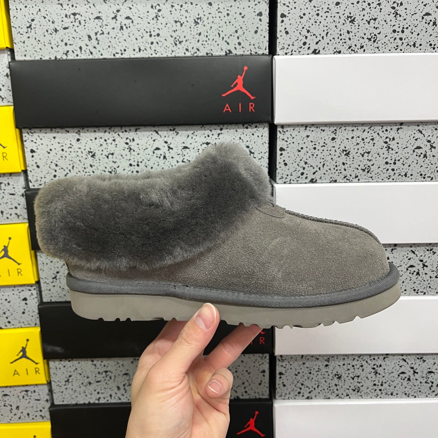 UGG Thick-Soled Low-Cut Fur Snow Boots