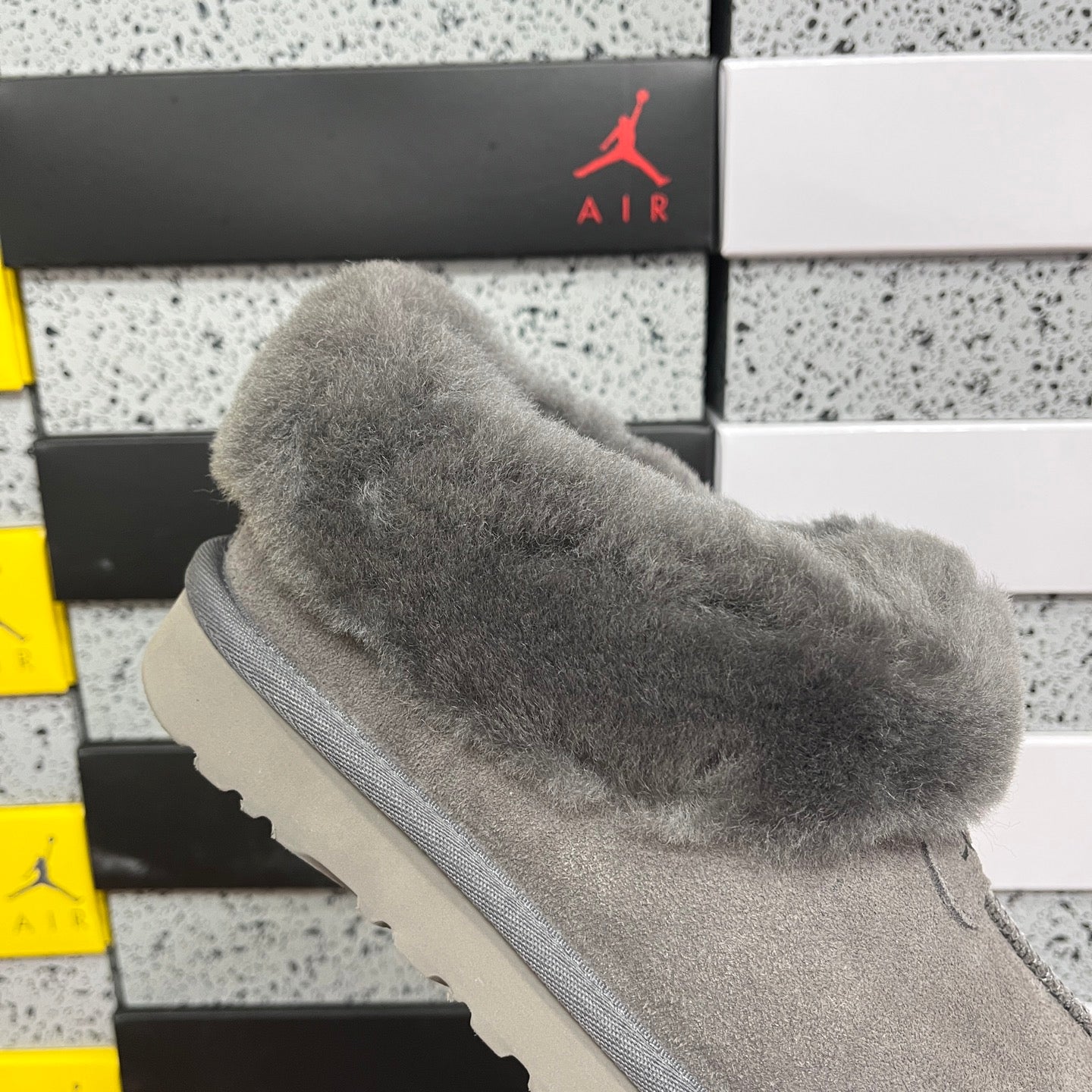 UGG Thick-Soled Low-Cut Fur Snow Boots