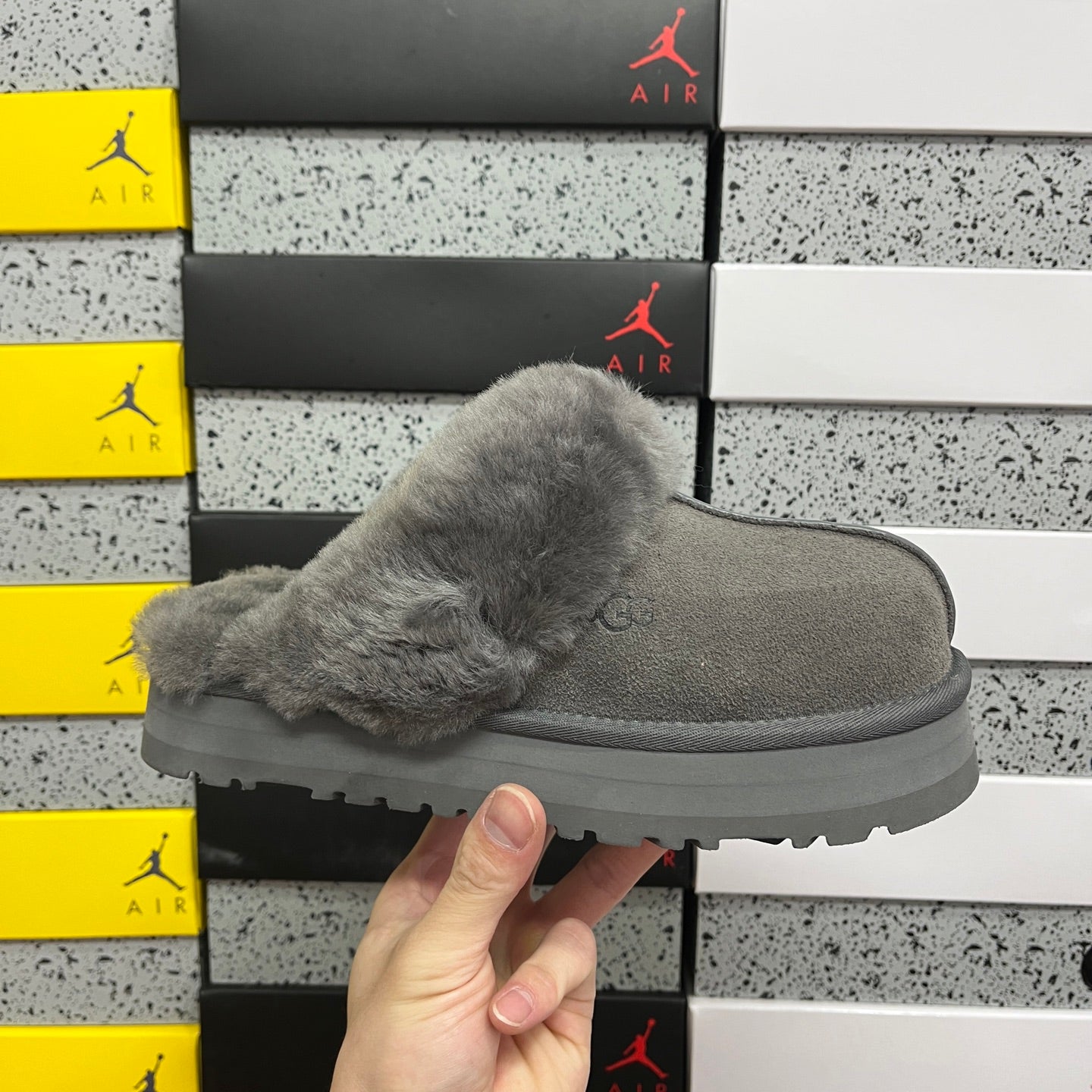 UGG Thick-Soled Low-Cut Fur Snow Boots