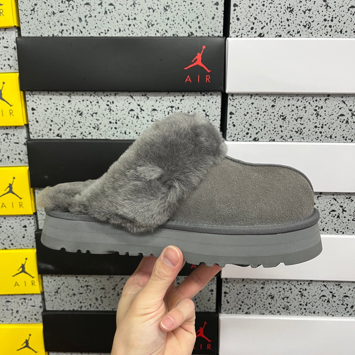 UGG Thick-Soled Low-Cut Fur Snow Boots