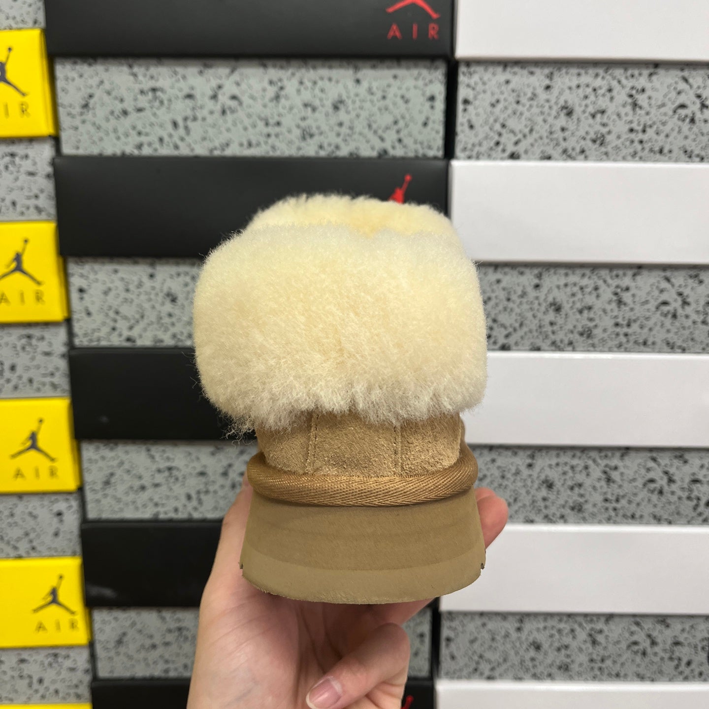 UGG Thick-Soled Low-Cut Fur Snow Boots