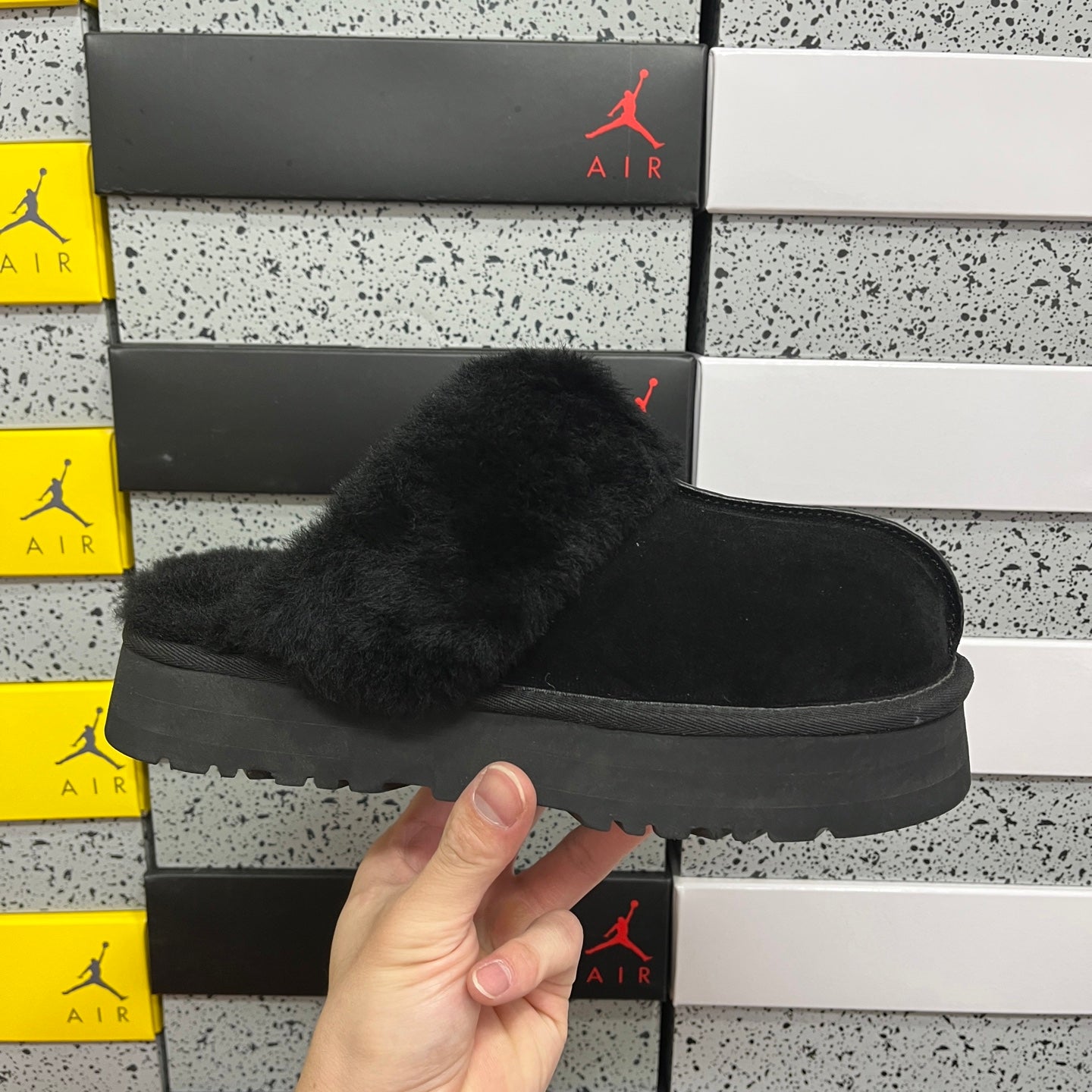 UGG Thick-Soled Low-Cut Fur Snow Boots