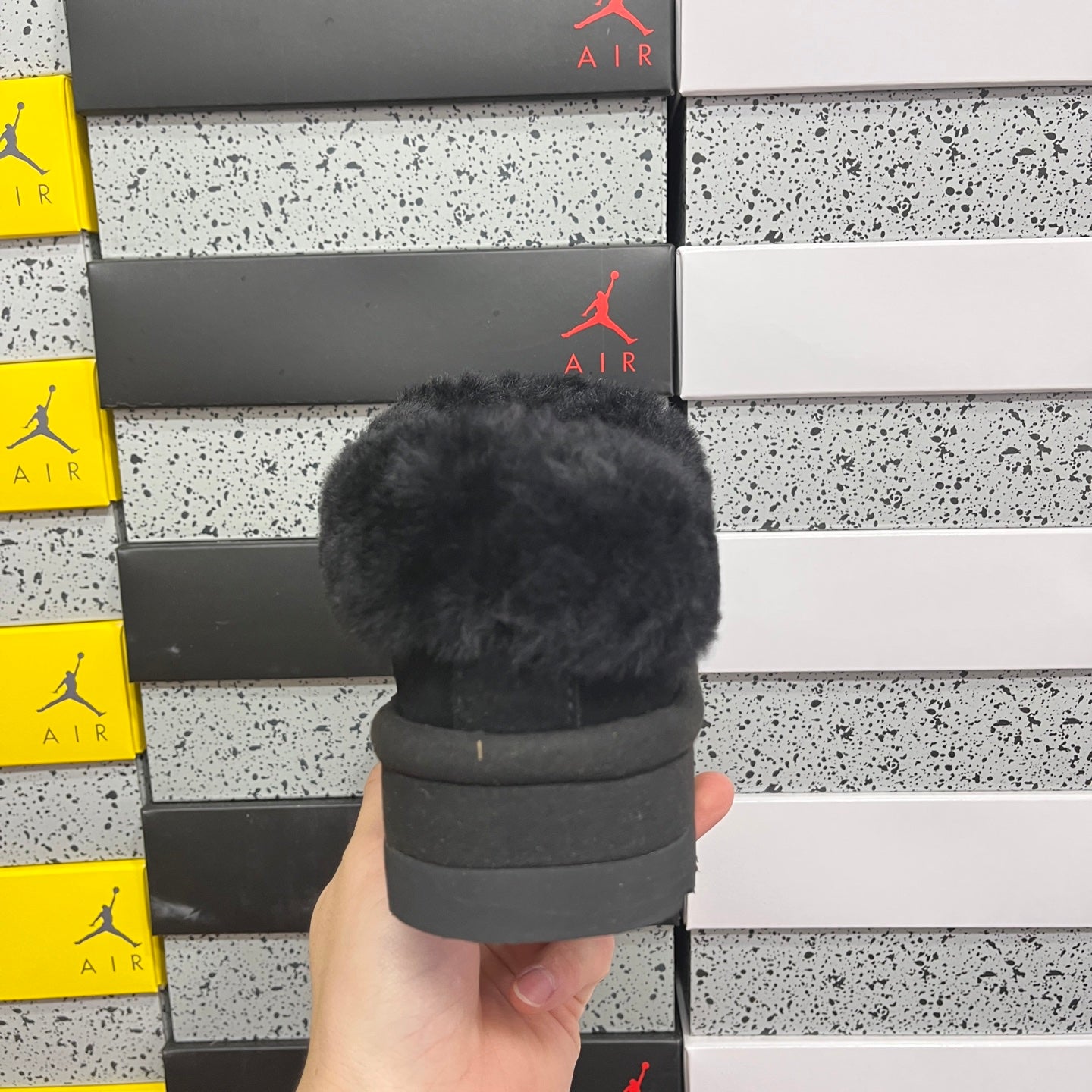 UGG Thick-Soled Low-Cut Fur Snow Boots