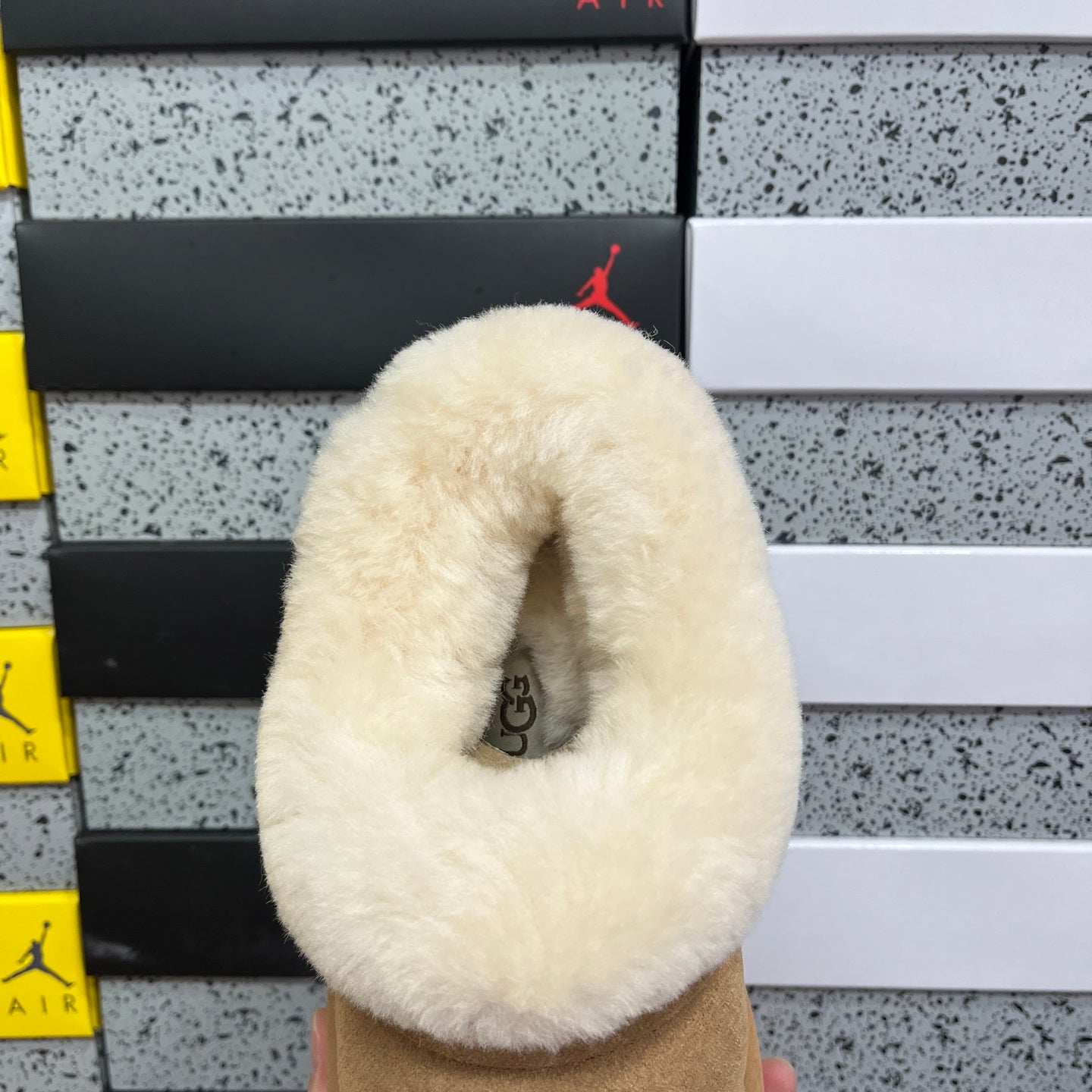 UGG Thick-Soled Low-Cut Fur Snow Boots