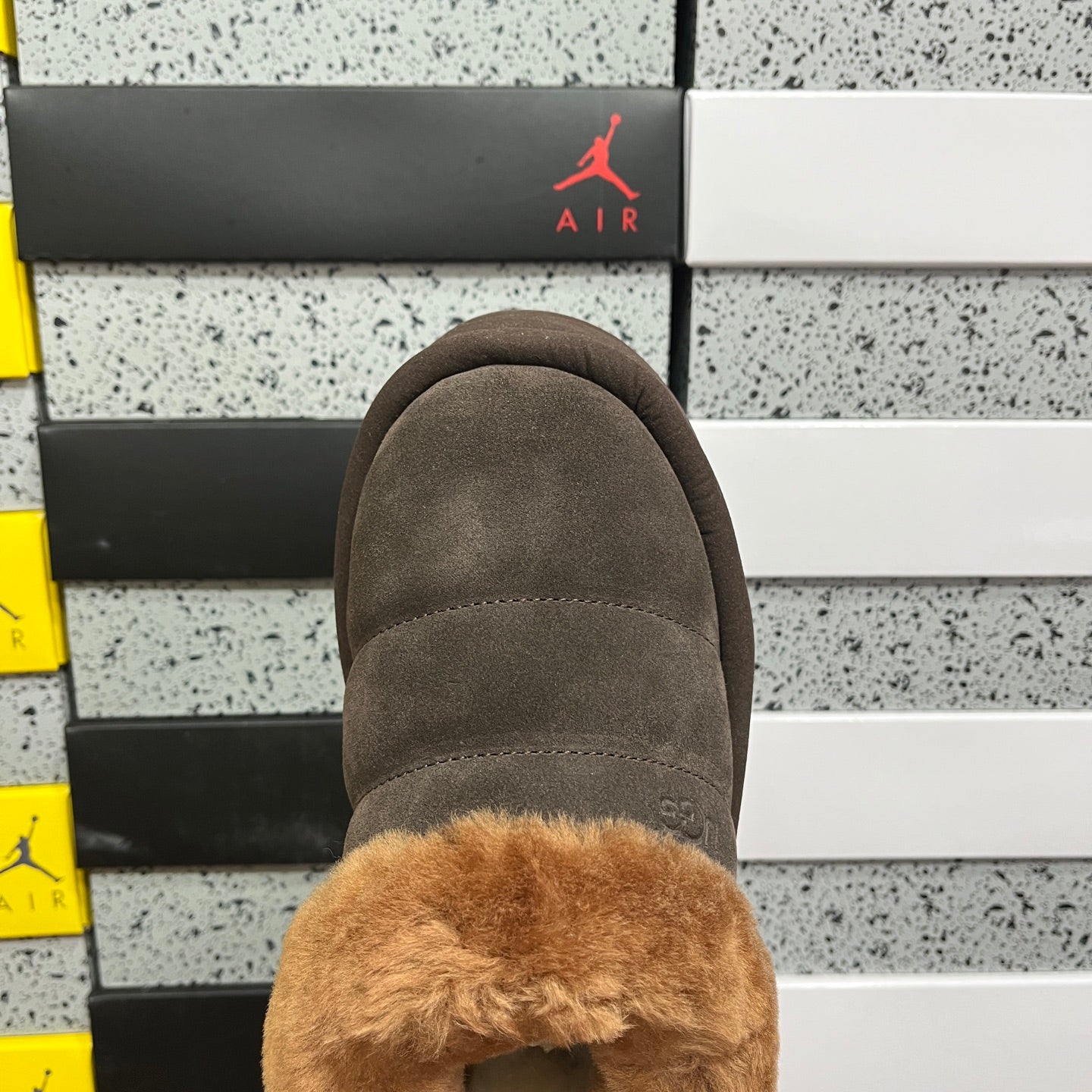 UGG Thick-Soled Low-Cut Fur Snow Boots