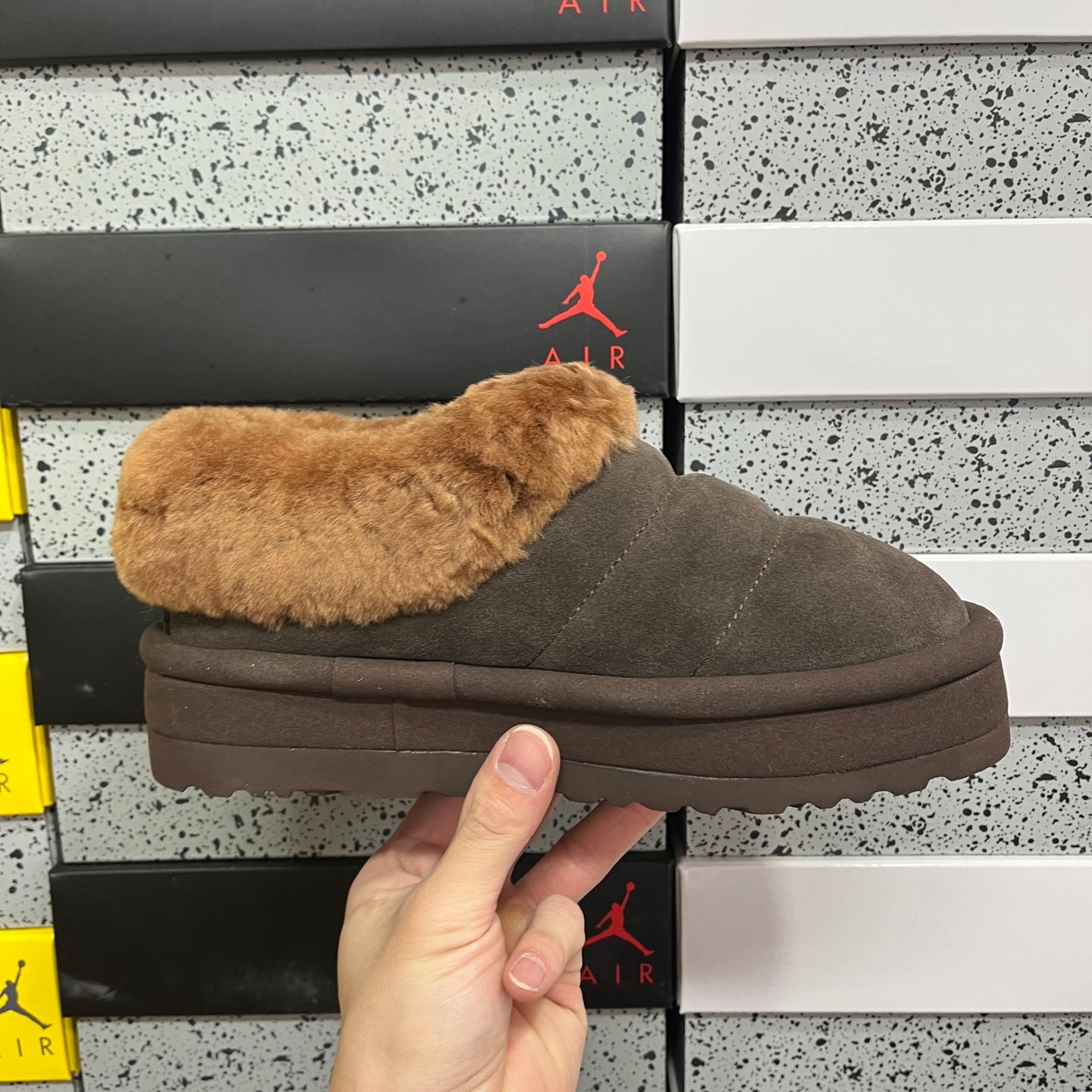 UGG Thick-Soled Low-Cut Fur Snow Boots