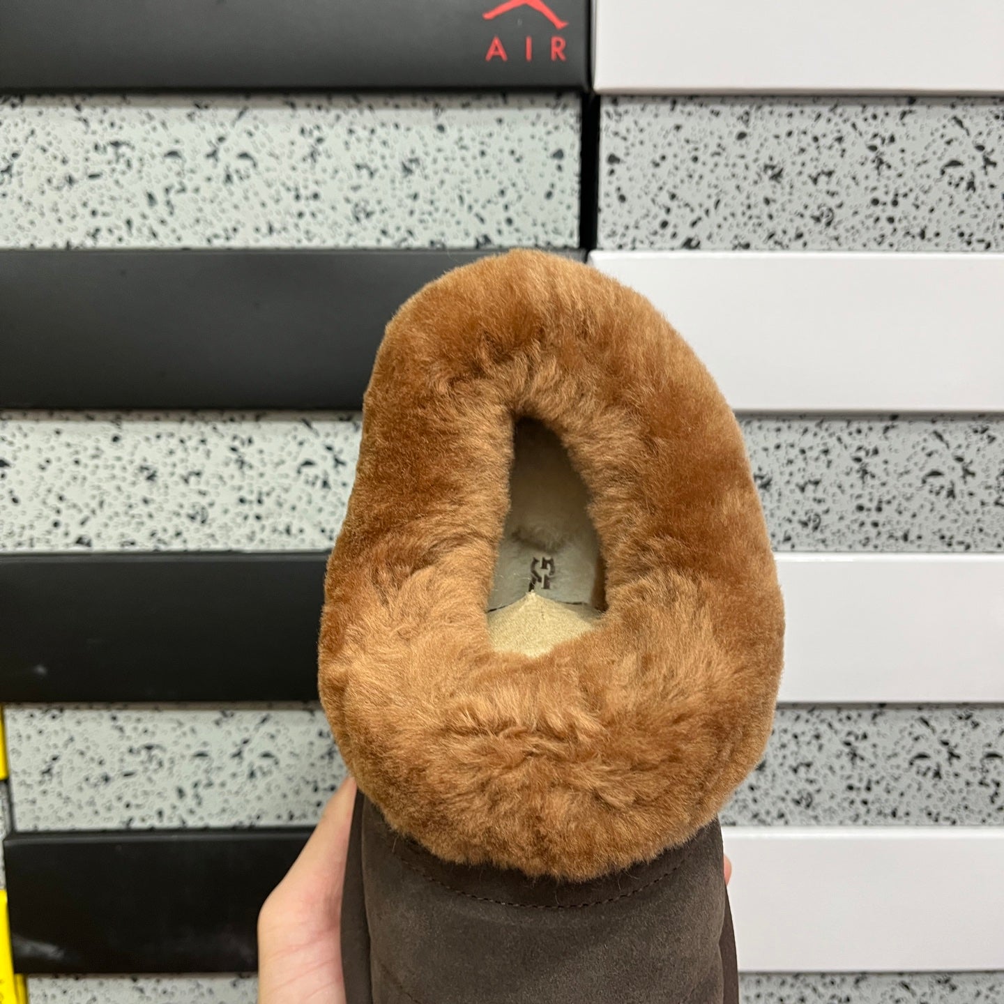 UGG Thick-Soled Low-Cut Fur Snow Boots