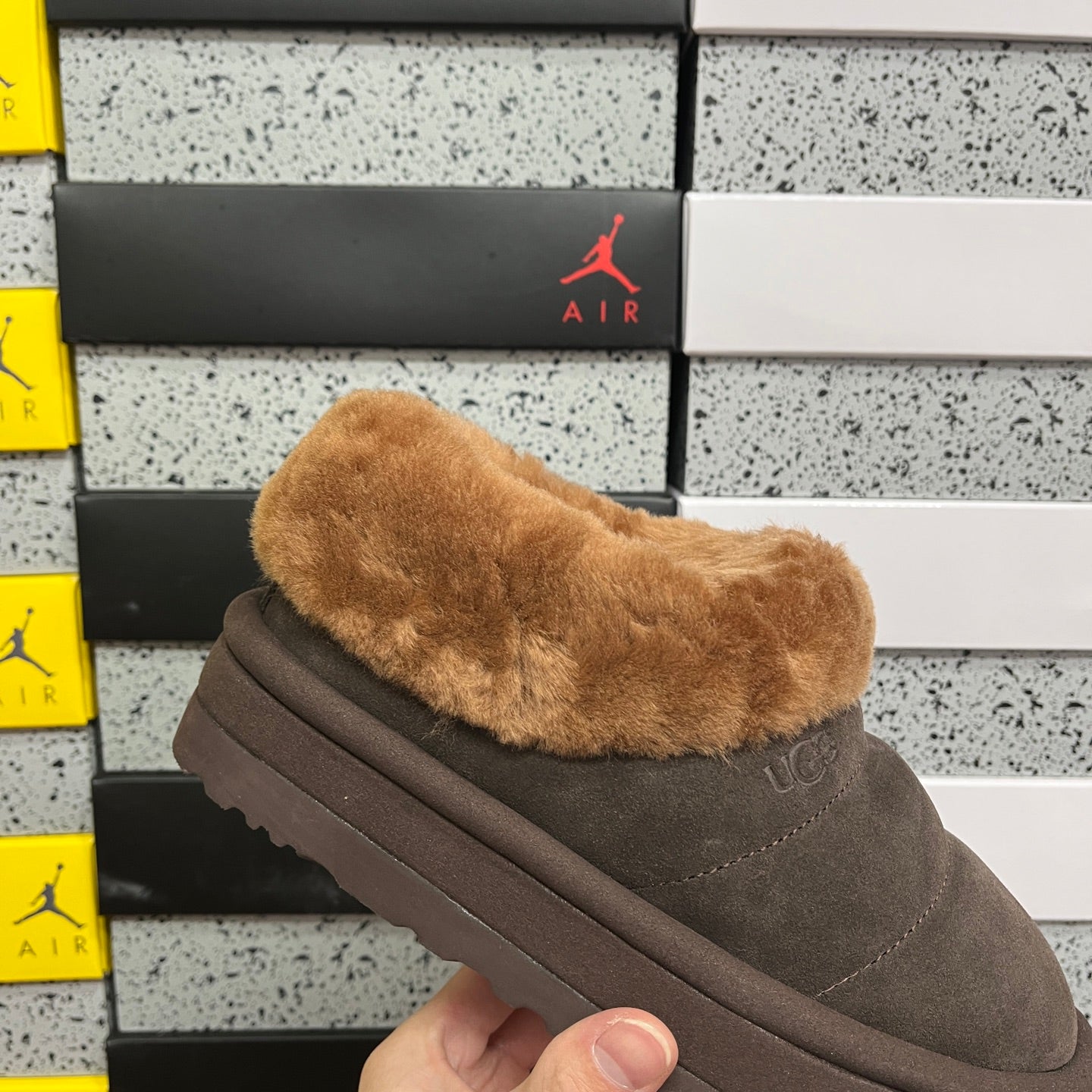 UGG Thick-Soled Low-Cut Fur Snow Boots