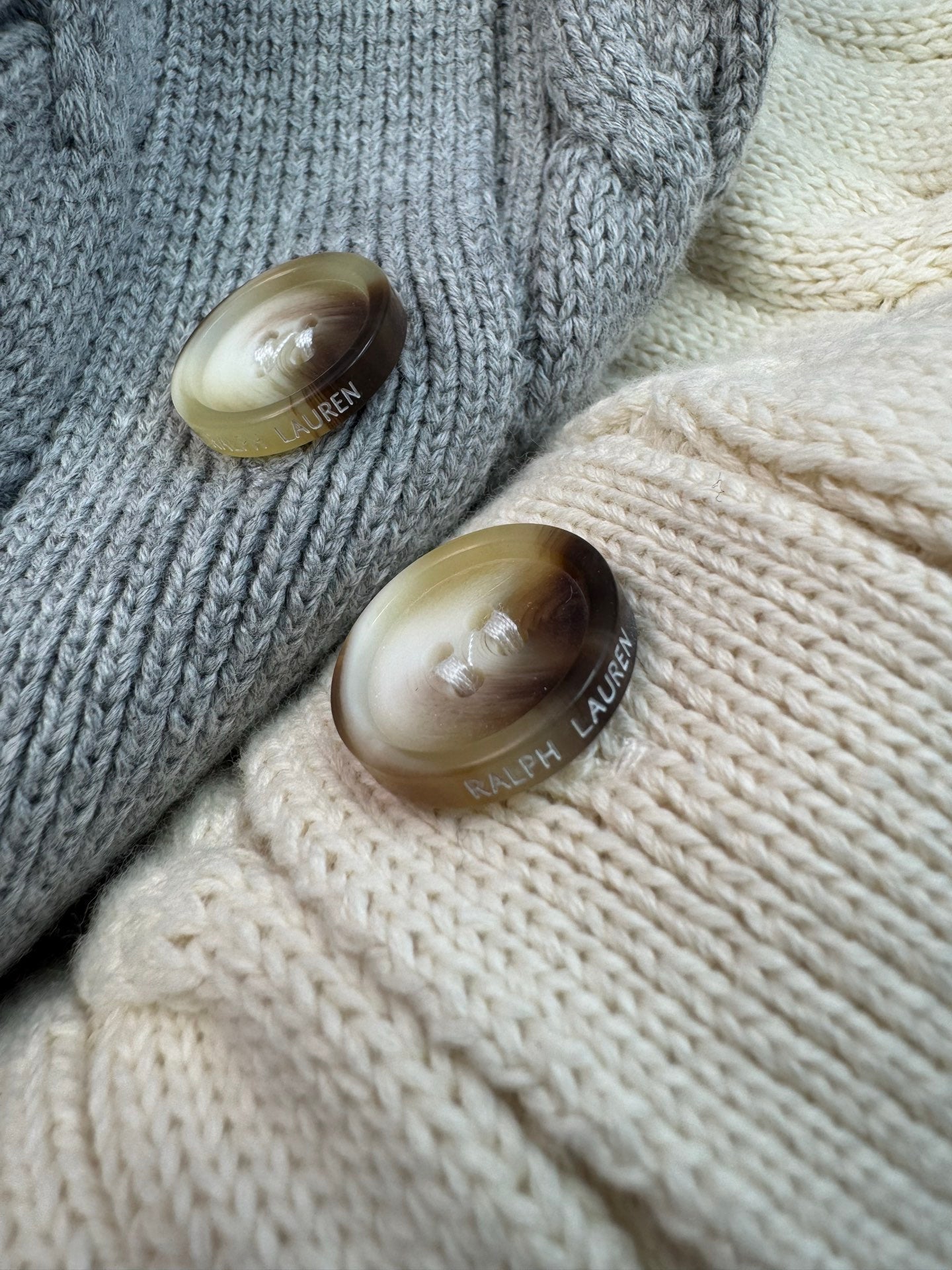 Ralph Lauren Polo V-Neck Cable Knit Cardigan