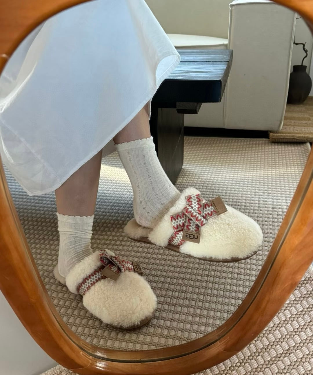 UGG Autumn/Winter Wool Slippers