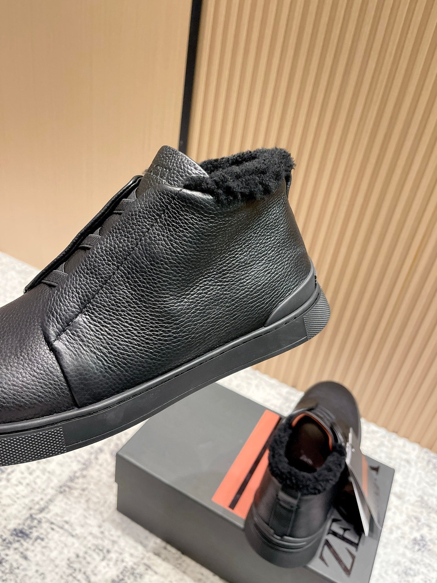 Zegna Triple Stitch High-Top Casual Shoes – 2025SS