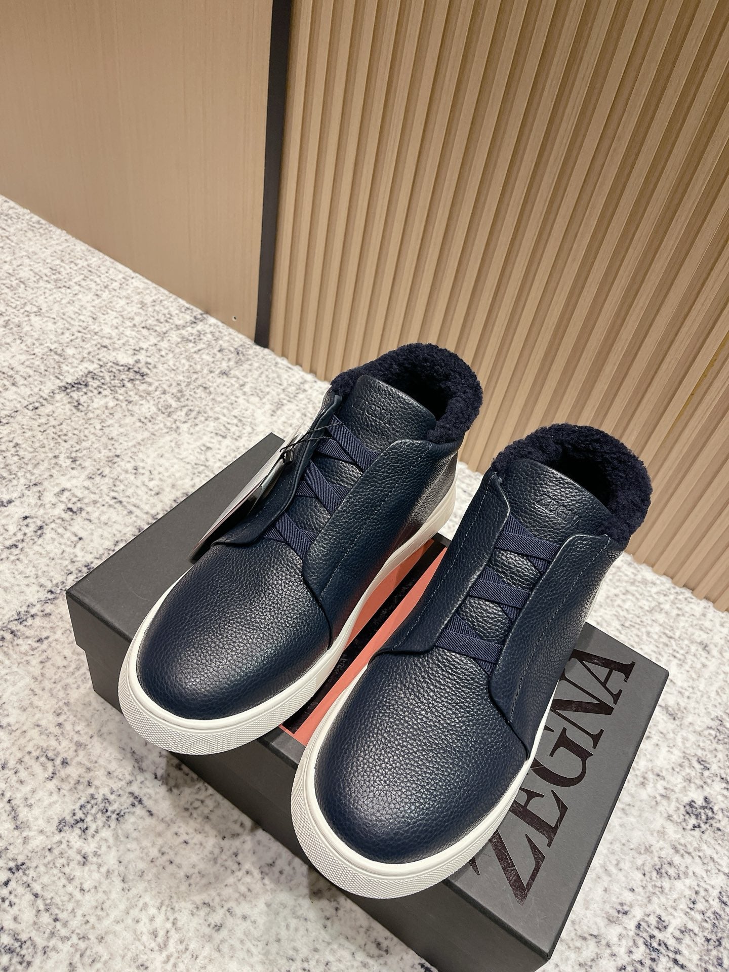 Zegna Triple Stitch High-Top Casual Shoes – 2025SS