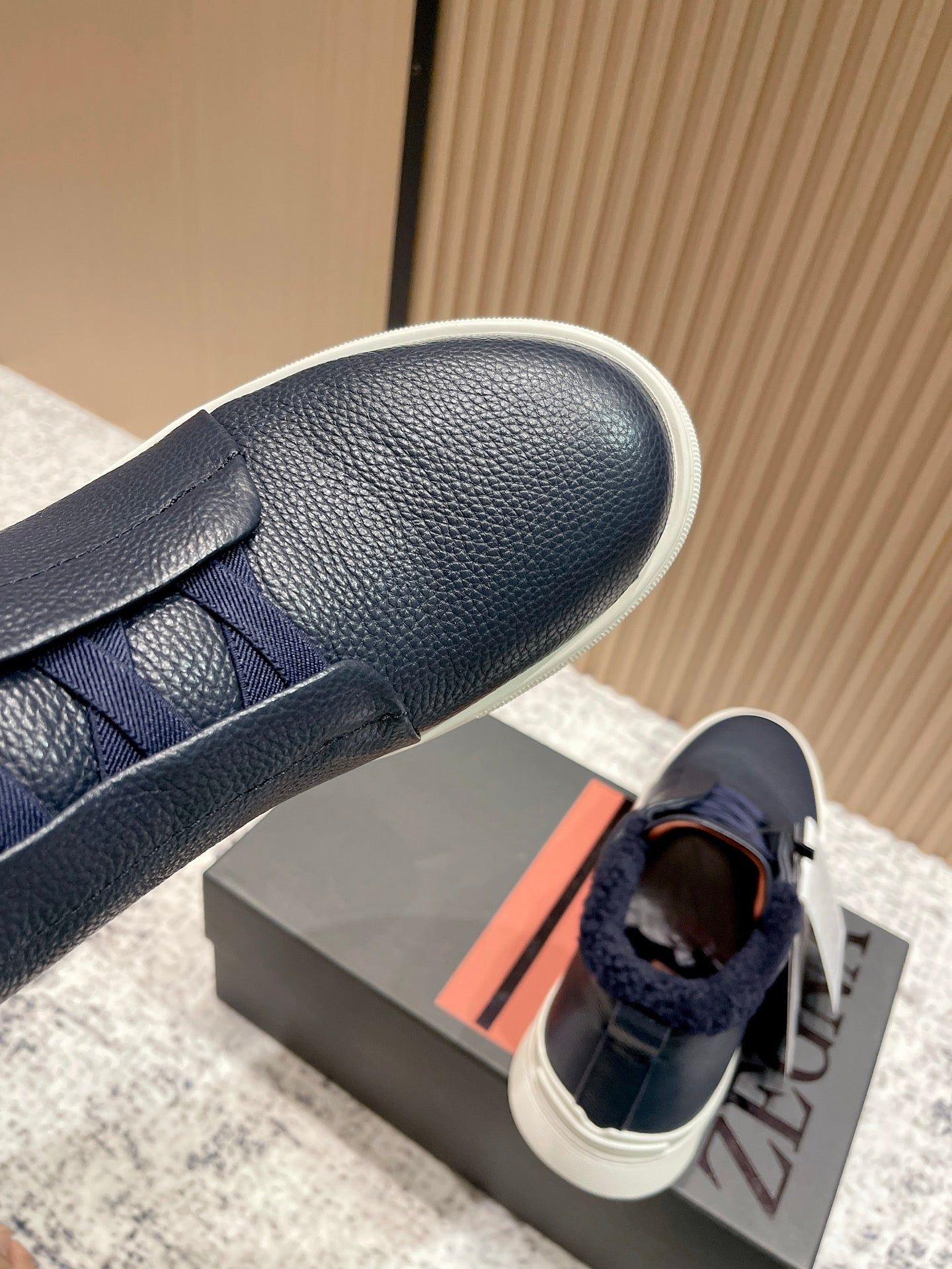 Zegna Triple Stitch High-Top Casual Shoes – 2025SS