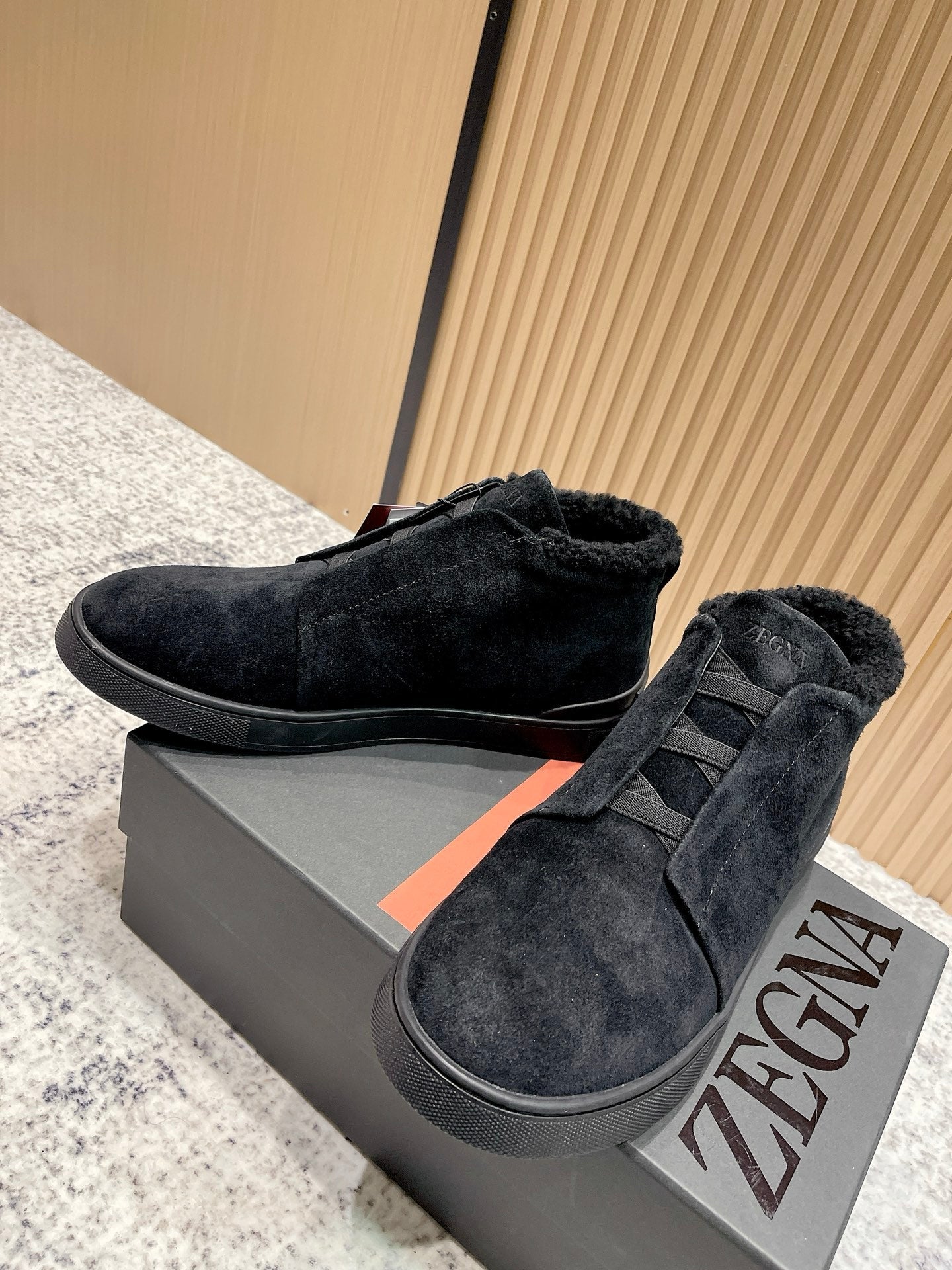 Zegna Triple Stitch High-Top Casual Shoes – 2025SS