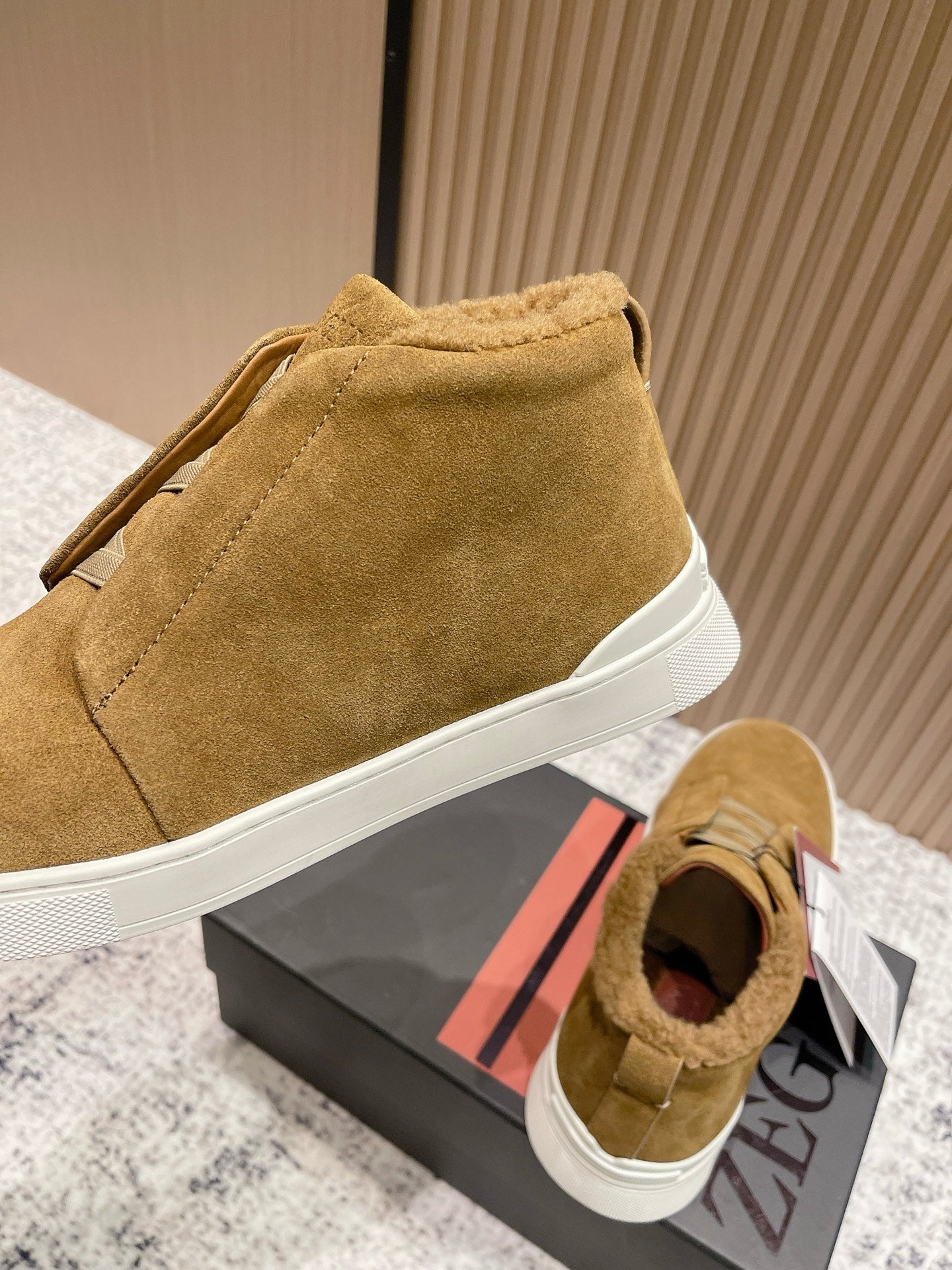 Zegna Triple Stitch High-Top Casual Shoes – 2025SS
