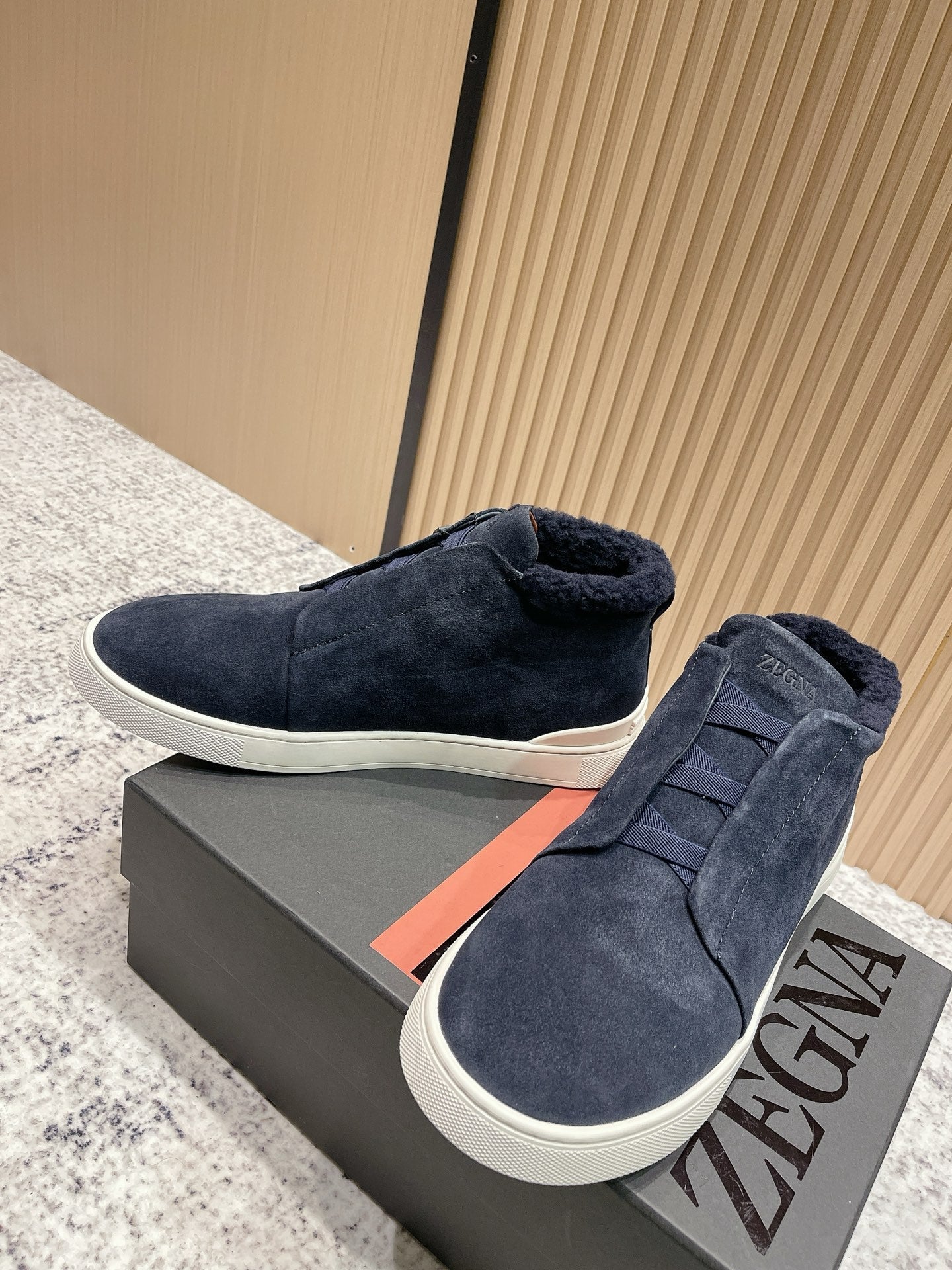 Zegna Triple Stitch High-Top Casual Shoes – 2025SS