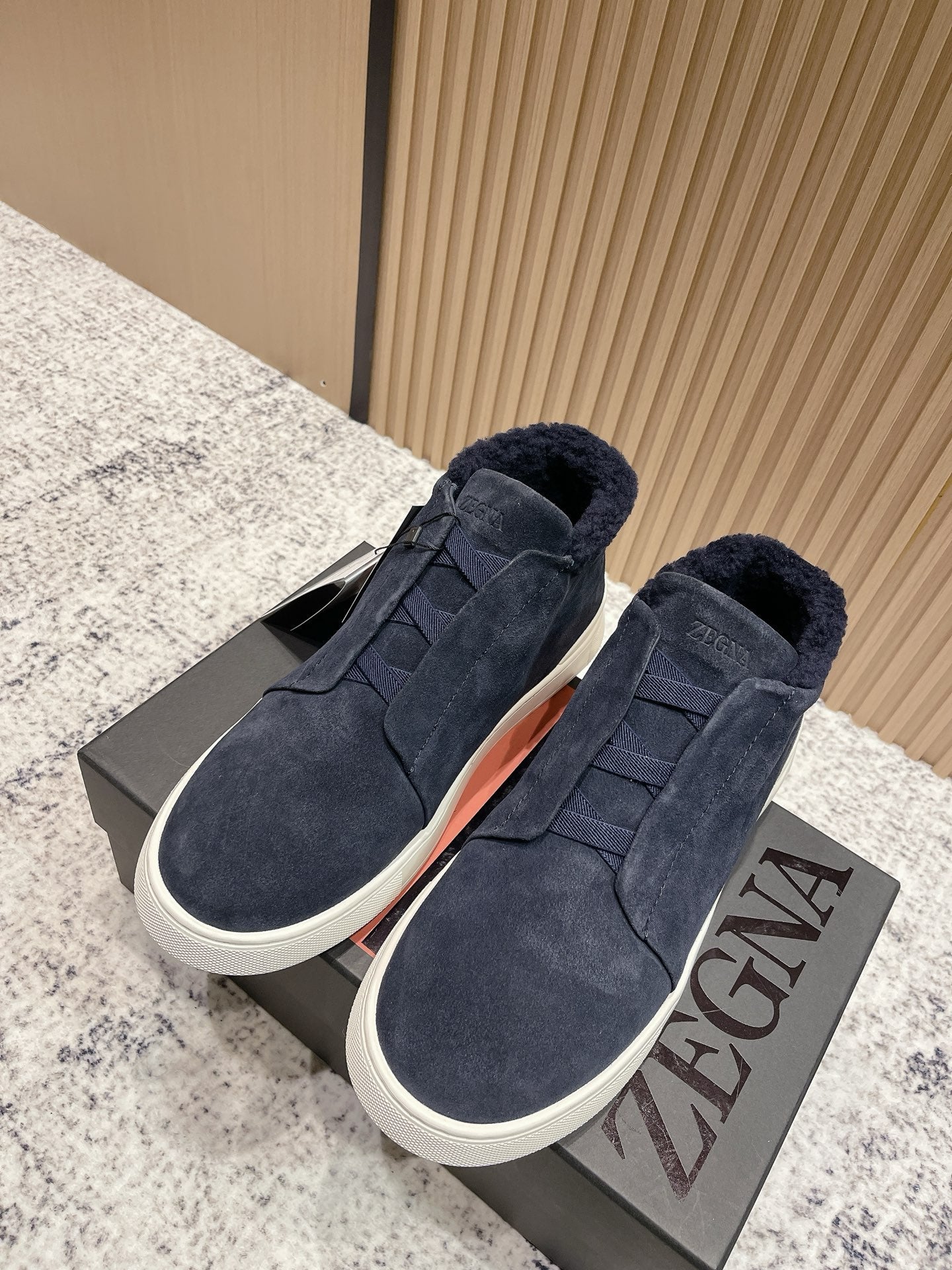 Zegna Triple Stitch High-Top Casual Shoes – 2025SS