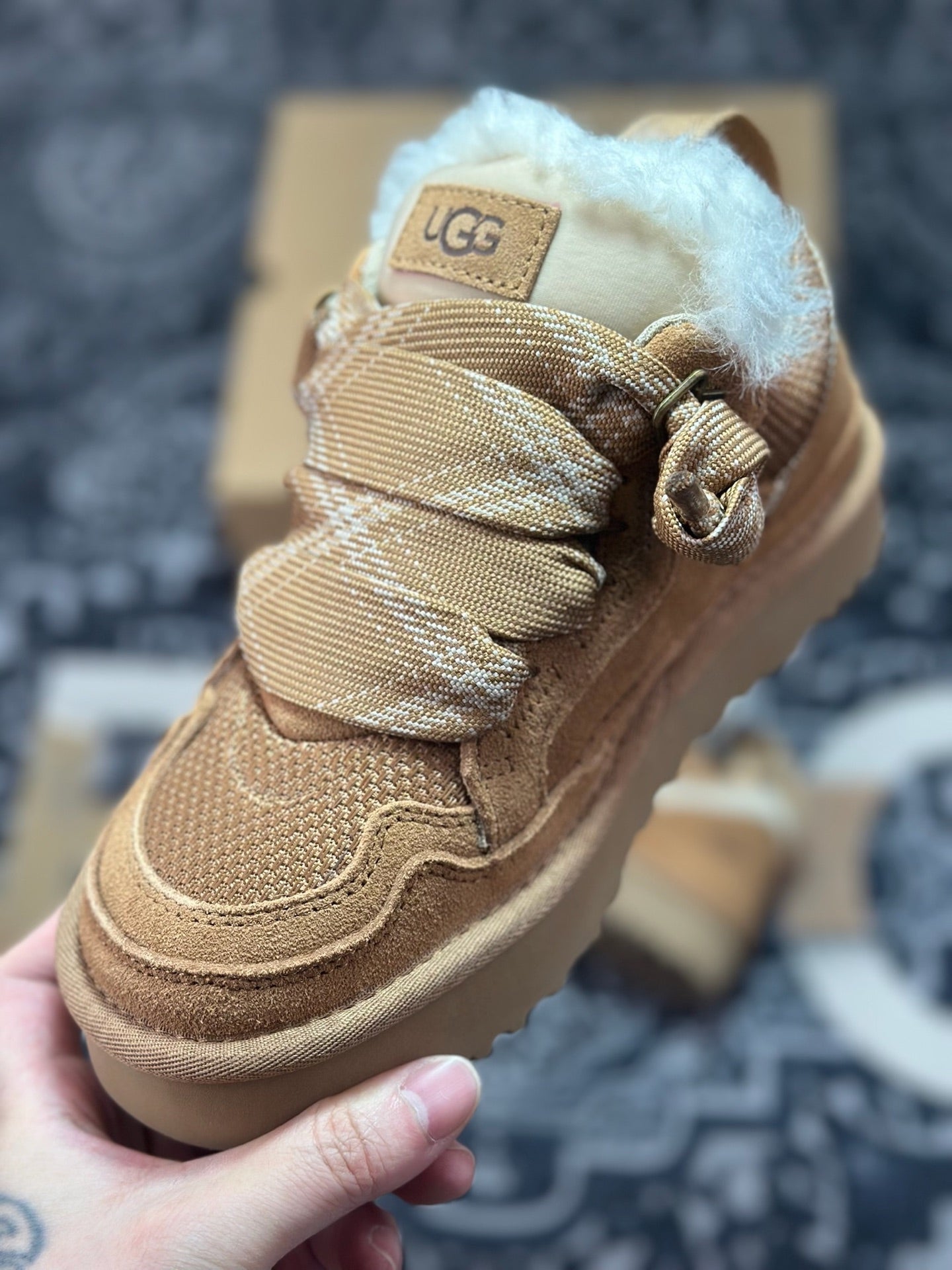 UGG Lowmel Sheepskin Snow Boots