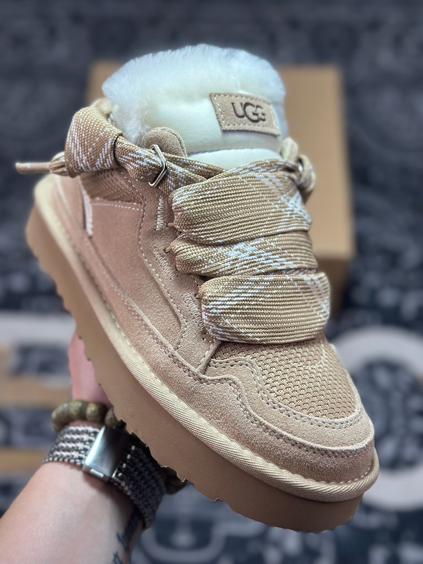 UGG Lowmel Sheepskin Snow Boots