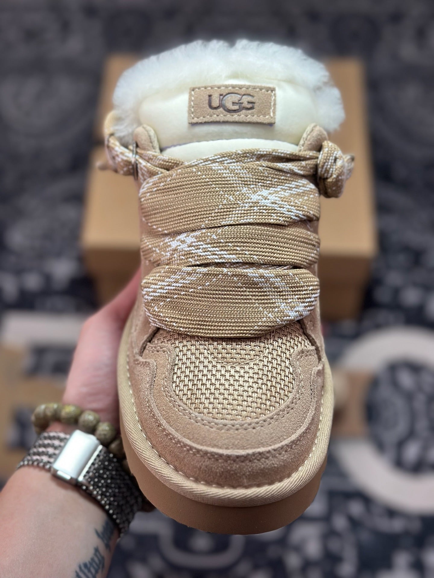 UGG Lowmel Sheepskin Snow Boots