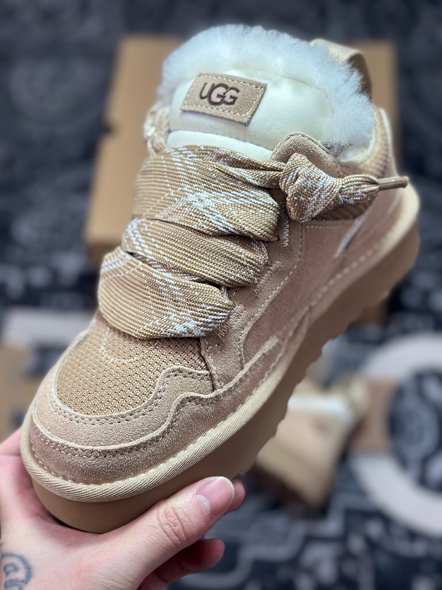UGG Lowmel Sheepskin Snow Boots